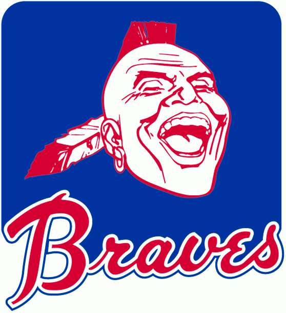 Atlanta Braves gamla logotyp som ansågs diskriminerande