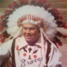 Atlanta Braves maskot som man hade 1966-1985 Chief Noc-a-homa